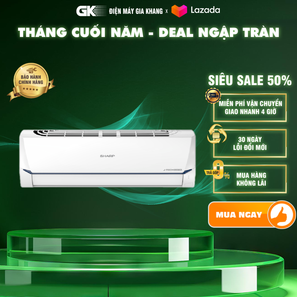 Máy lạnh Sharp AH-X9XEW INVERTER 1Hp Model 2020 - GIAO TOÀN QUỐC - FREESHIP HCM