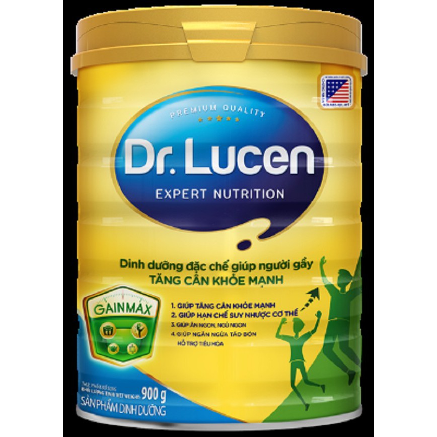 Sữa người gầy Dr.lucen Gainmax Nutifood 900g giúp người gầy tang cân khoẻ mạnh