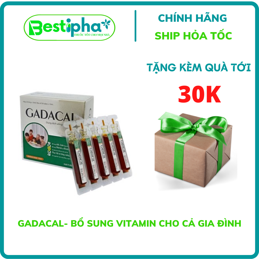 Gadacal- bổ sung vitamin cho cả gia đình 20 ống *10ml