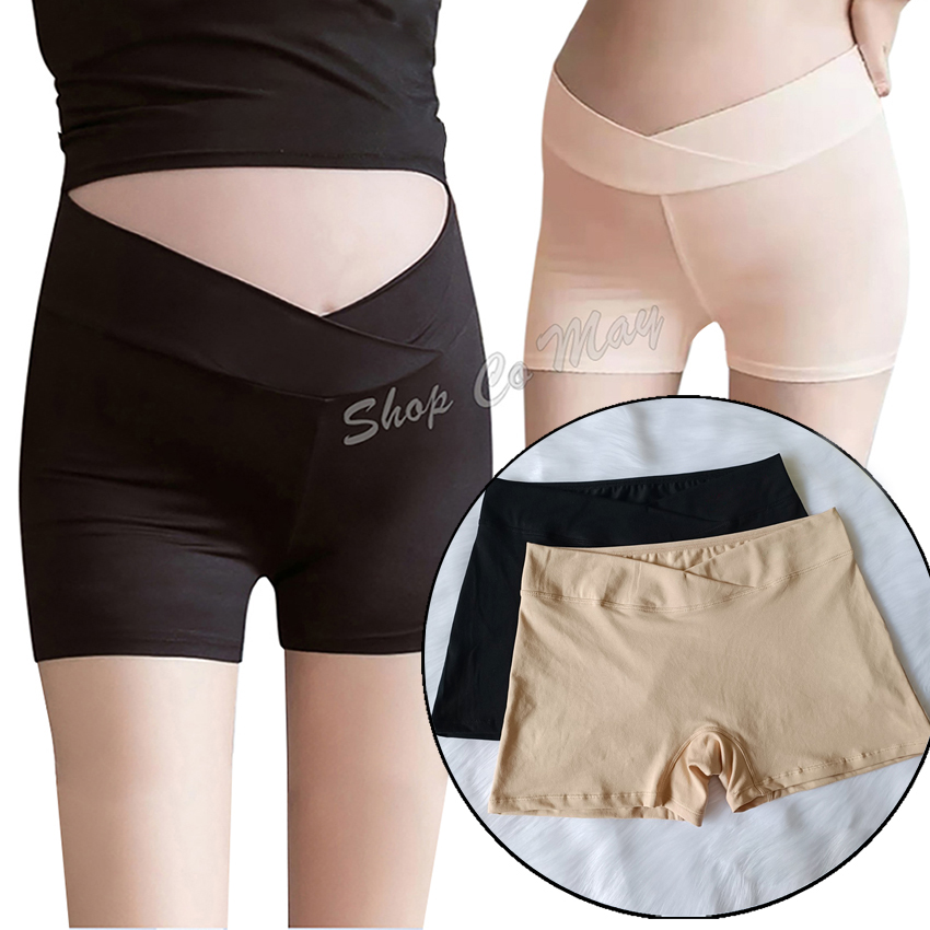 Quần mặc váy bầu cạp chéo cao cấp mịn đẹp