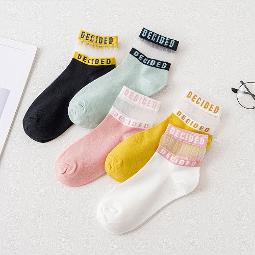 Combo 5 đôi tất vớ lưới nữ cổ ngắn thoáng mát