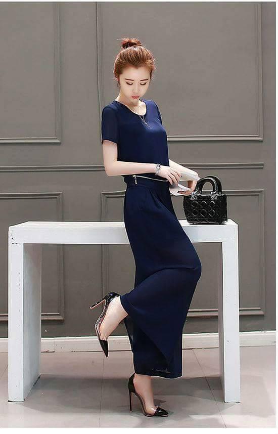 Jumpsuit [ SALE 50% CHỈ HÔM NAY + FREE SHIP ] – Bộ đồ giả jum quần ống rộng B05 hàng cao cấp
