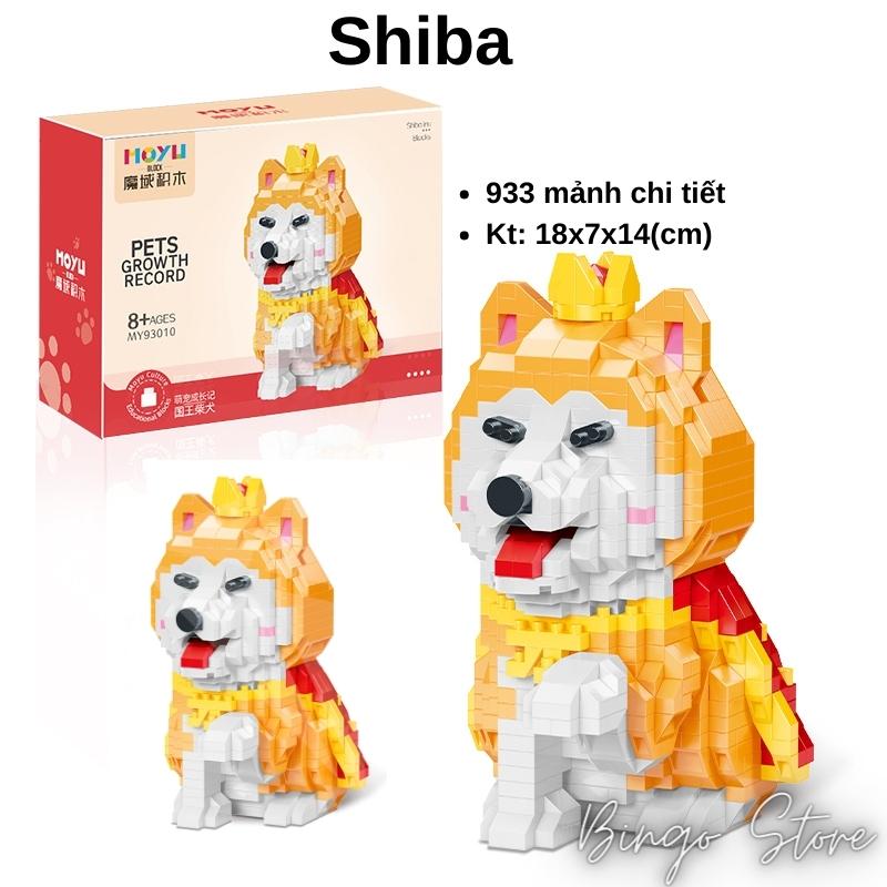 Mô hình lắp ráp chó shiba 933 chi tiết cực hấp dẫn và dễ thương - freeship max - bingo.store.vn