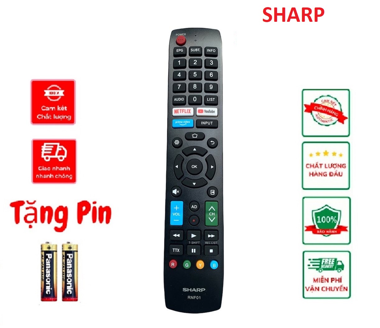 [HÀNG CAO CẤP] Điều khiển tivi Sharp LCD/LED/SMART