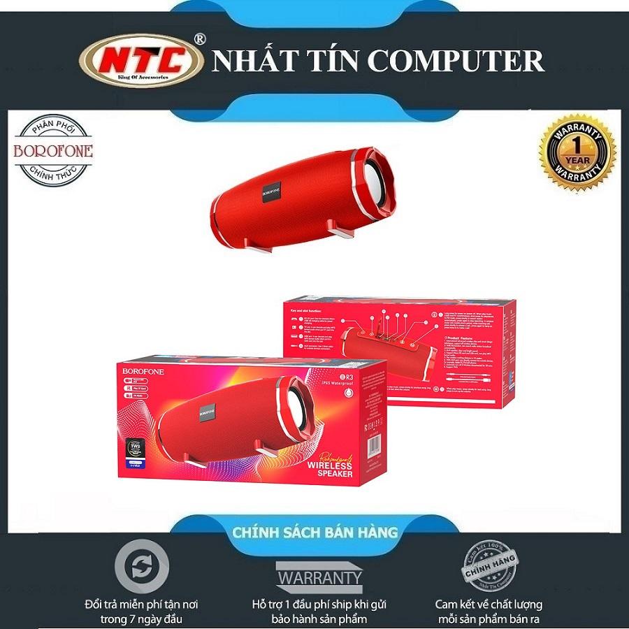Loa bluetooth đa năng Borofone BR3 Rich sound wireless V5.0 chống nước IPX5- Hãng phân phối chính thức - Nhất Tín Computer