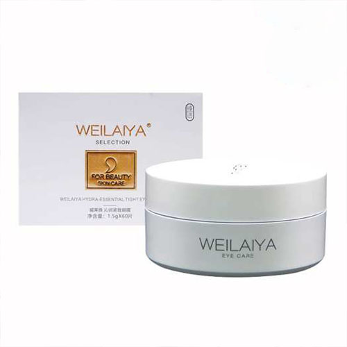 Mặt nạ mắt Weilaiya, giảm thâm mắt, dưỡng phục hồi và làm mờ nếp nhăn, giúp da luôn căng bóng [ Hộp 60 miếng]