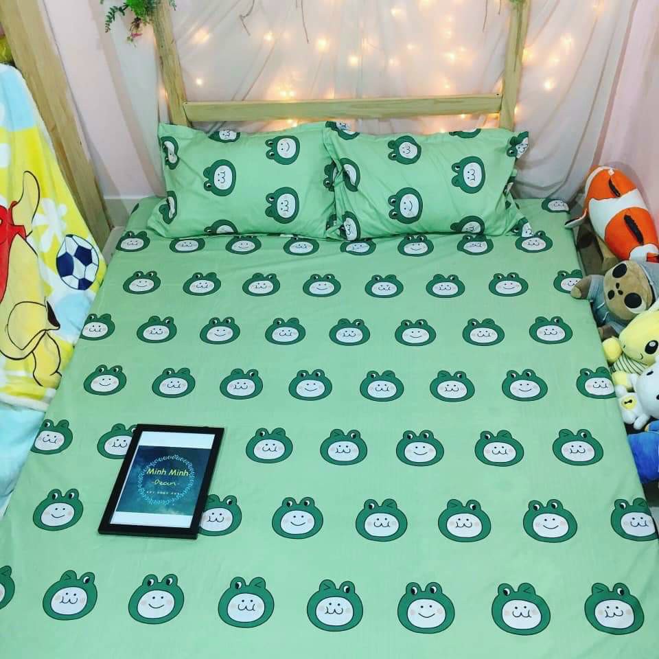 Set 3 Món Ga Gối Hoạt Hình, Drap Ga Gối, Ga Gối Cotton, Drap Thun Hàn Quốc, Ga Gối Đẹp Cho bé, Ga Chun Bọc Và 2 Áo Gối Nằm, Bộ Ga Gối Cotton Poly, Drap Giường, Ga Giường Và 2 Áo Gối Nằm.