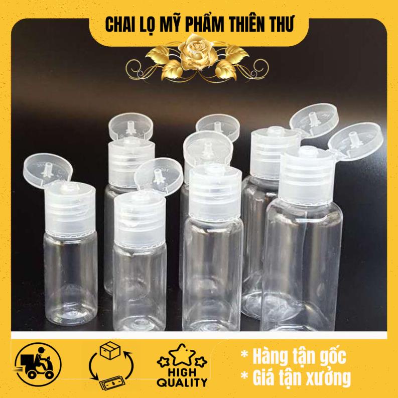Chai nhựa pet nắp bật 10ml/20ml/30ml chiết mỹ phẩm