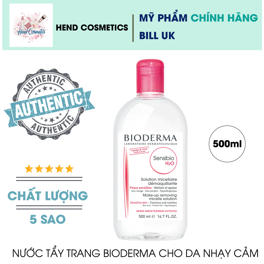 Nước Tẩy Trang Bioderma Sensibio H2O Micellar Water 500ml