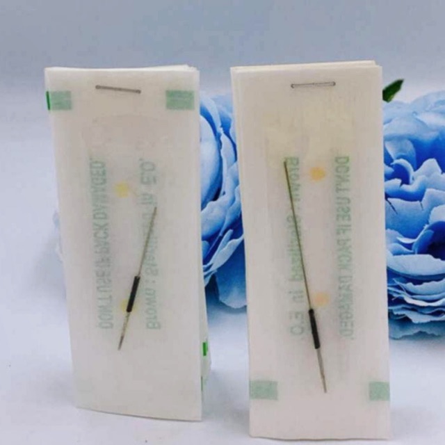 [HCM][50-100c] Kim 3 Tròn Phổ thông Kim 3 Ngắn Kim 3 Xanh lá kim 3 xanh biển  /dụng cụ phun xăm minh minh shop