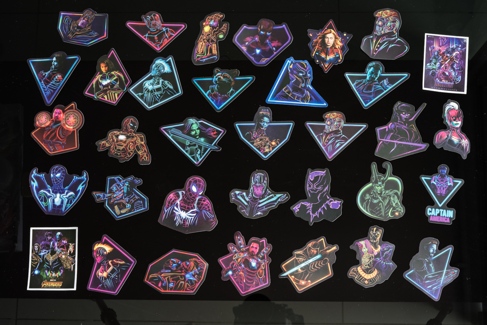 [HCM]Bộ miếng dán sticker hình dán bộ sticker stickers chủ đề Avenger Neon - Siêu anh hùng Neon mẫu mới 2020 sticker dán trang trí vali du lịch laptop mũ bảo hiểm đàn guitar ukelele macbook laptop tủ lạnh...