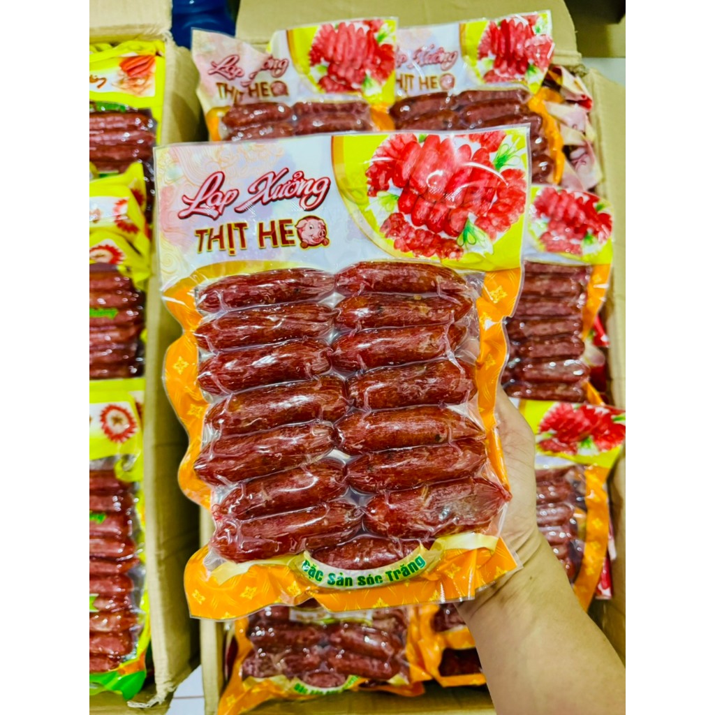 LẠP XƯỞNG HEO SẤY KHÔ TIÊU ĐEN - BỊCH 500gr