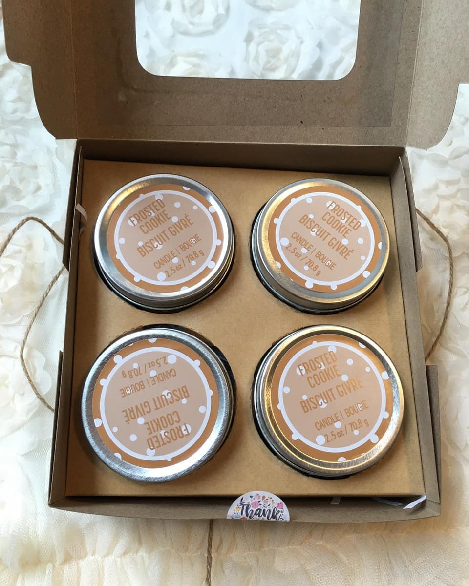 [HCM]Set nến thơm 4 hũ Ashland mùi bánh quy (cookies) quà giáng sinh (tách lẻ hoặc bán set)