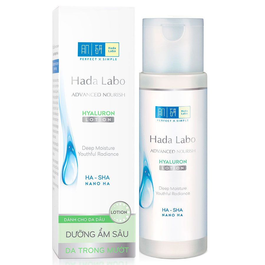 Dung Dịch Dưỡng Ẩm Tối Ưu Dùng Cho Da Dầu Hada Labo Advanced Nourish Hyaluron Lotion (170ml)