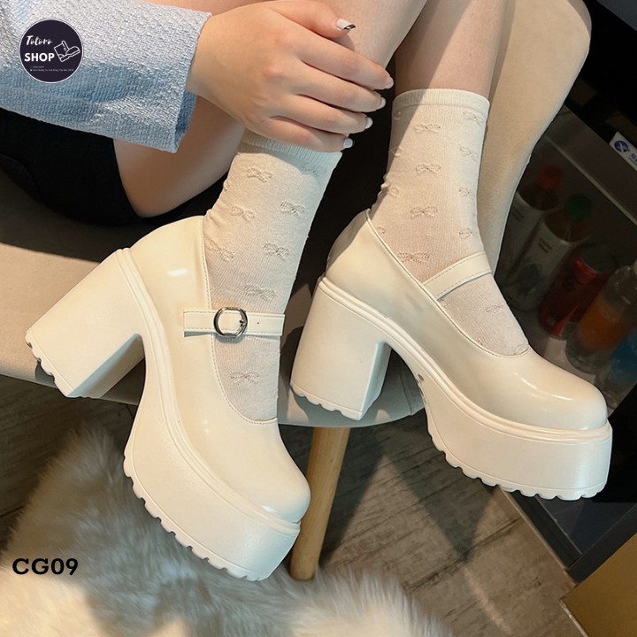 Giày marry jane đế cao 10cm sang chảnh - cg09