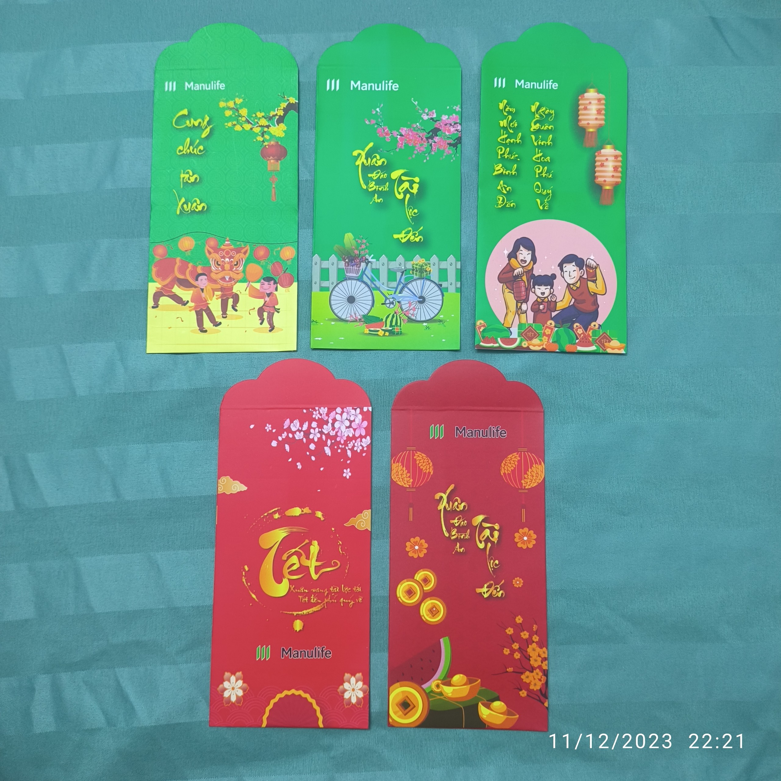 Combo 100 bao lì xì Manulife