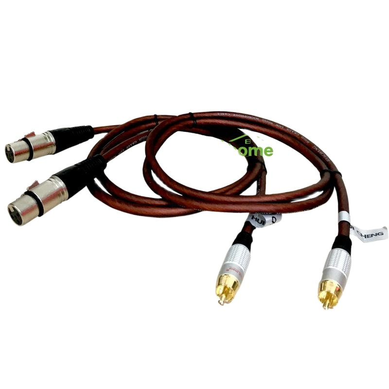 Combo 2 Jack Canon cái ra AV (Bông sen) liên dây - hàng cao cấp, dùng kết nối các thiết bị âm thanh như Vang,Lọc, Mixer, Cục đẩy[Ken Shop]