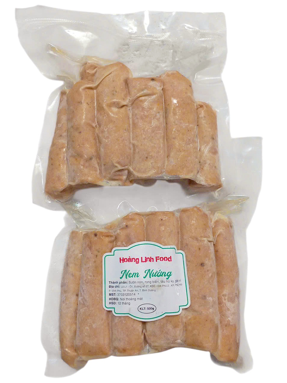 Nem nướng chay Hoàng Linh 500g (HÀNG LẠNH) - Thực phẩm chay Thiện Tâm