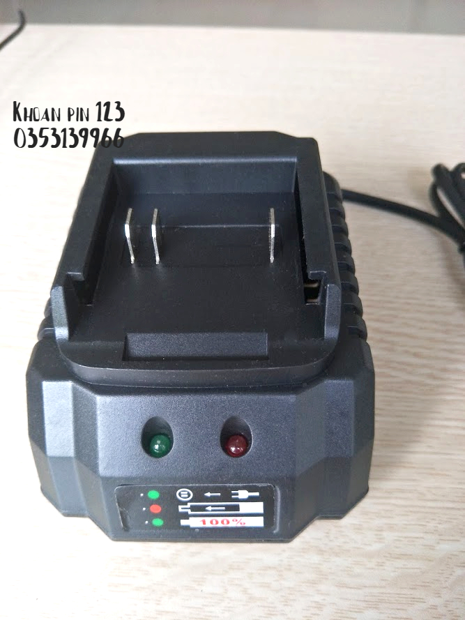 Đế sạc 21v cho máy khoan pin máy siết bulong dùng pin 21v 24v 26v 26v, dùng được cho cả 2 loại pin Li-ion và Ni-Mh/Cd