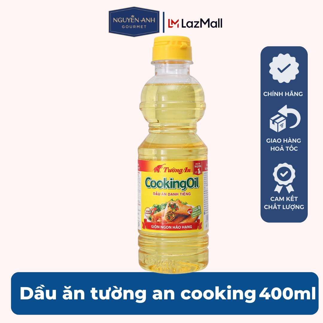 Dầu thực vật Tường An Cooking Oil chai 400ml