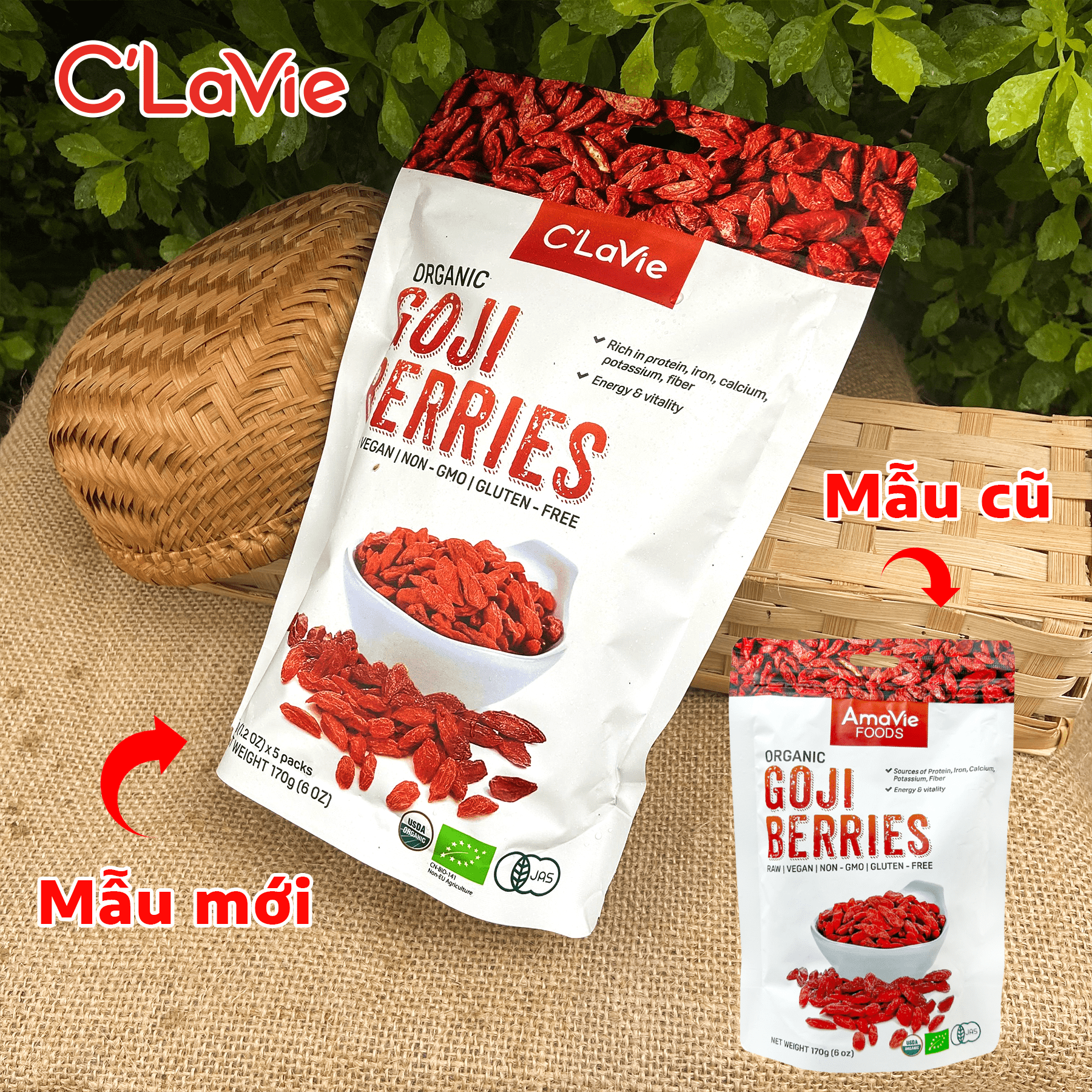 Kỷ tử hữu cơ c'lavie 170g - leafhouse hcm