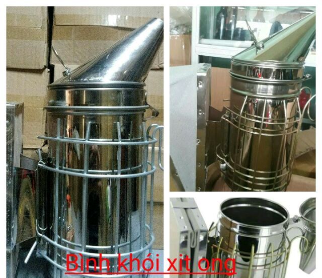 Bình xịt khói inox chống ong đốt _bình xịt khói