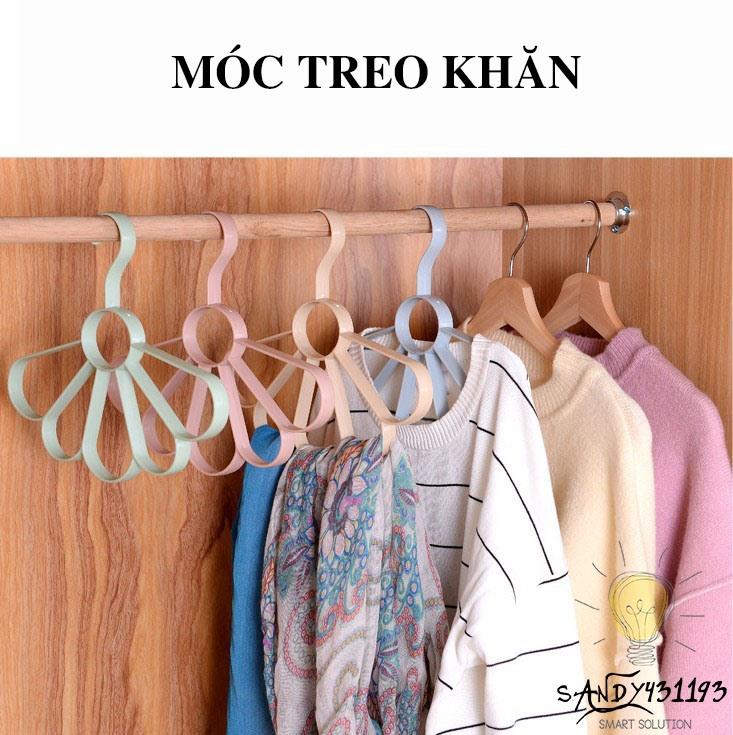 Bộ 2 móc treo khăn đa năng hình cánh hoa