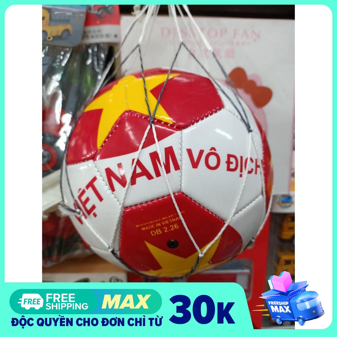 Chọn màu ngẫu nhiên bóng đá bằng da đường kính 17cm Made in Vietnam