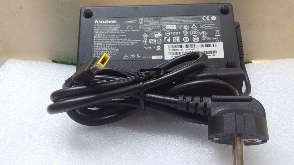 [HCM]Sạc laptop zin lenovo 170w (20v-8.5A) đầu vuông  sạc laptop zin  sạc lenovo thinkpad w540 T540p