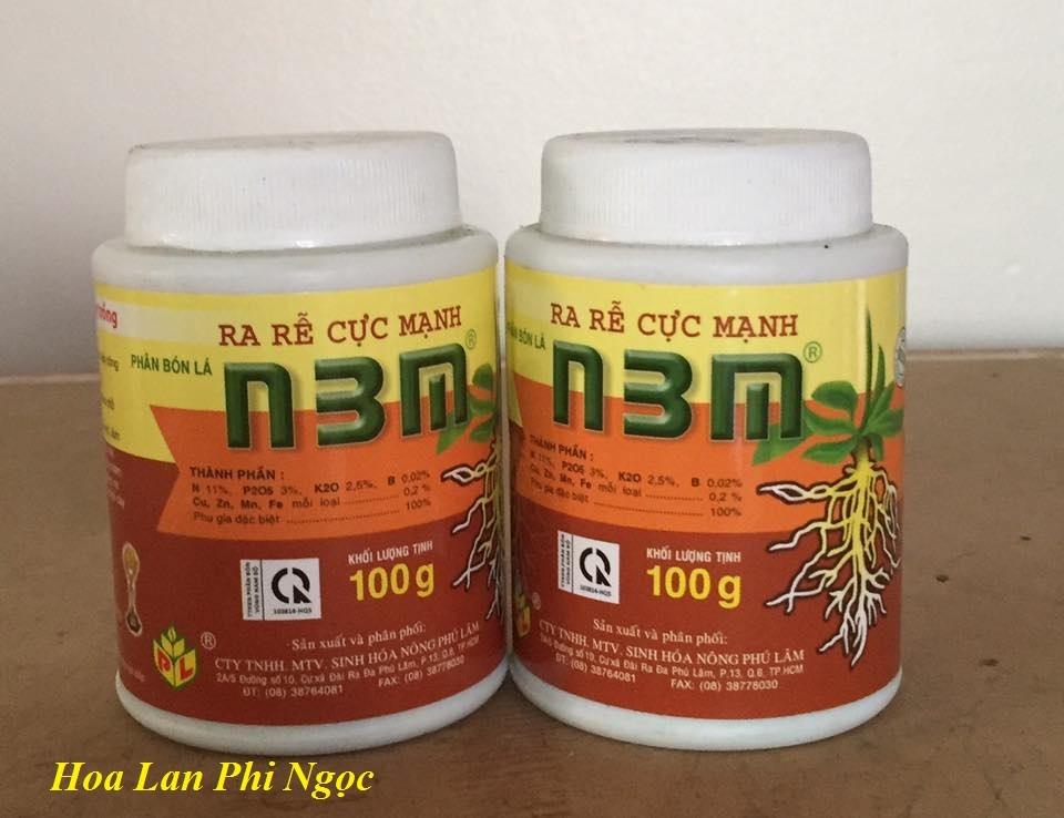 N3m thuốc Ra rễ cực mạnh cho hoa lan chai 100g/lọ
