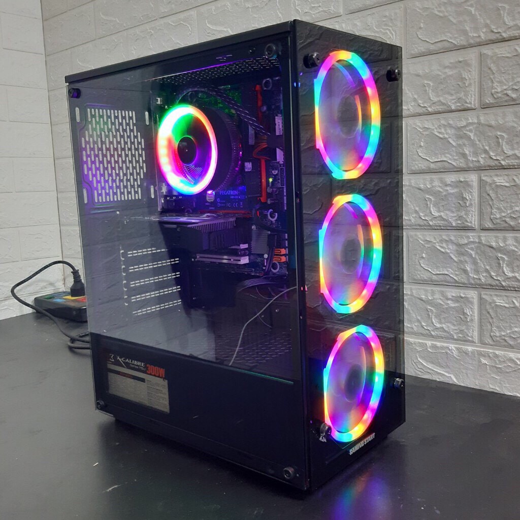Vỏ case gaming start- g43 kèm 3 fan đẹp