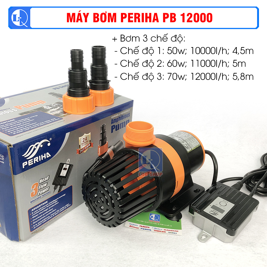 Máy bơm periha pb 12000 | máy bơm hồ cá, non bộ | tiết kiệm điện - bền bỉ