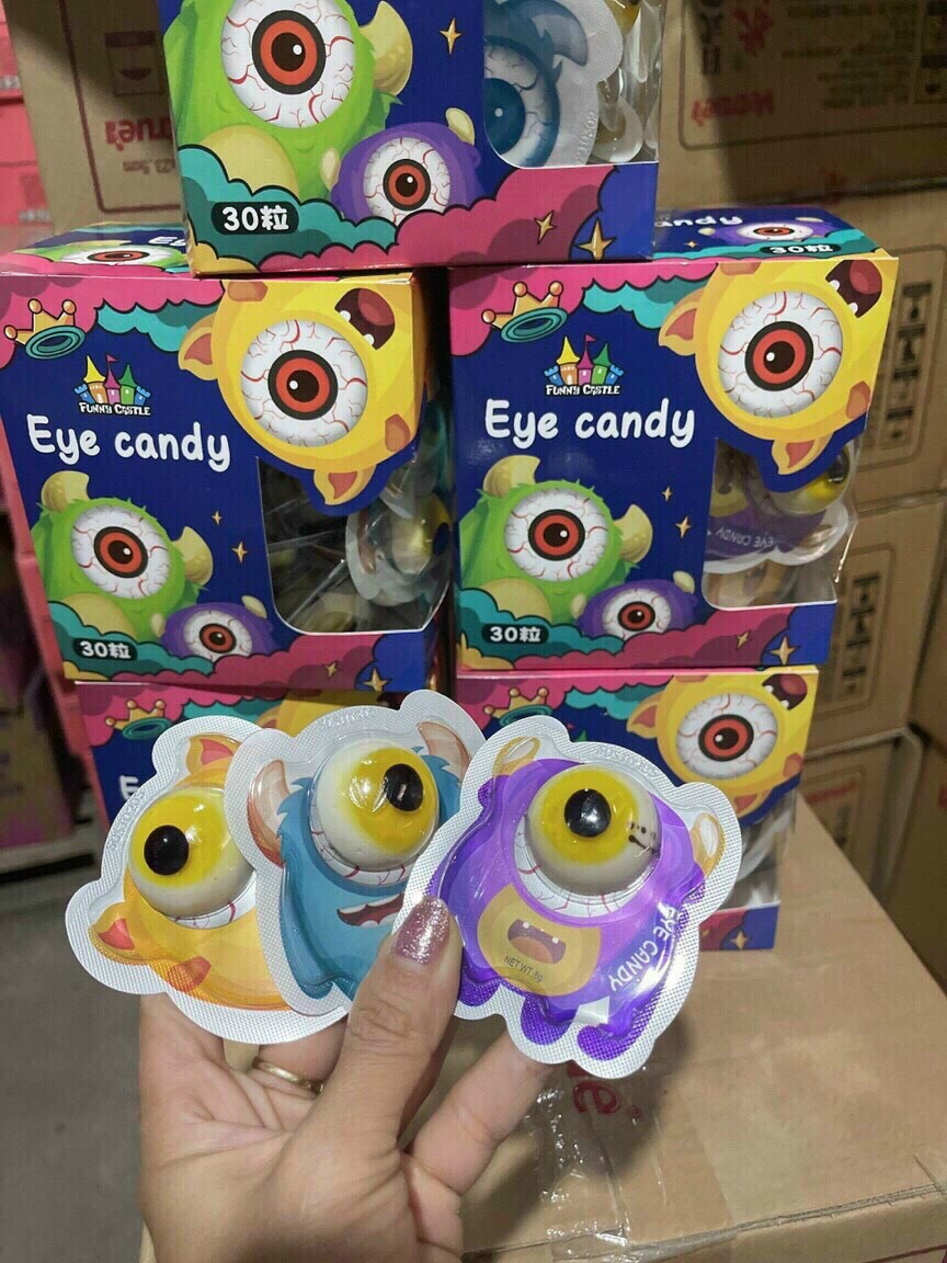 1 hộp 30 cái Kẹo mắt vỉ nhựa