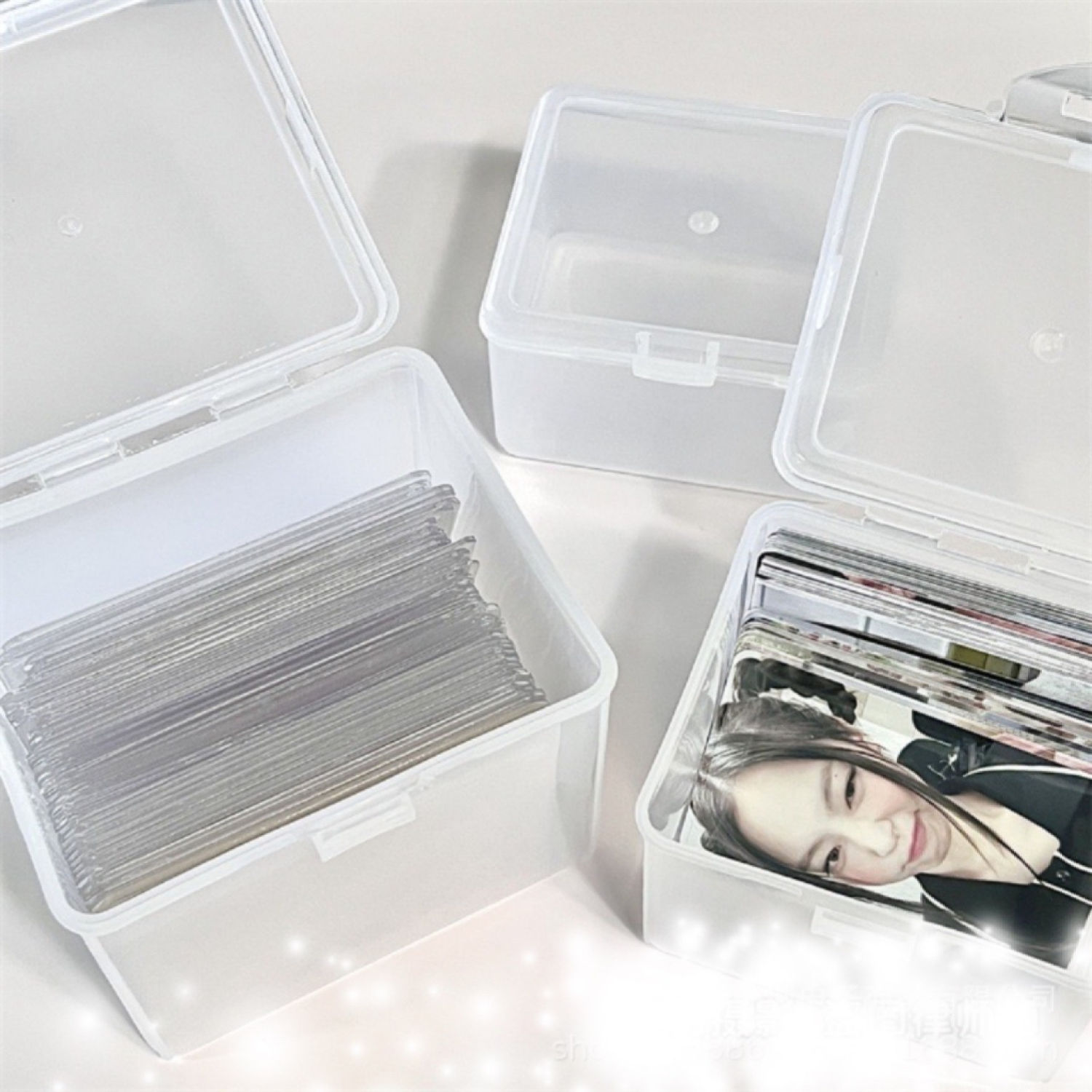Hộp nhựa vuông đựng card, top loader