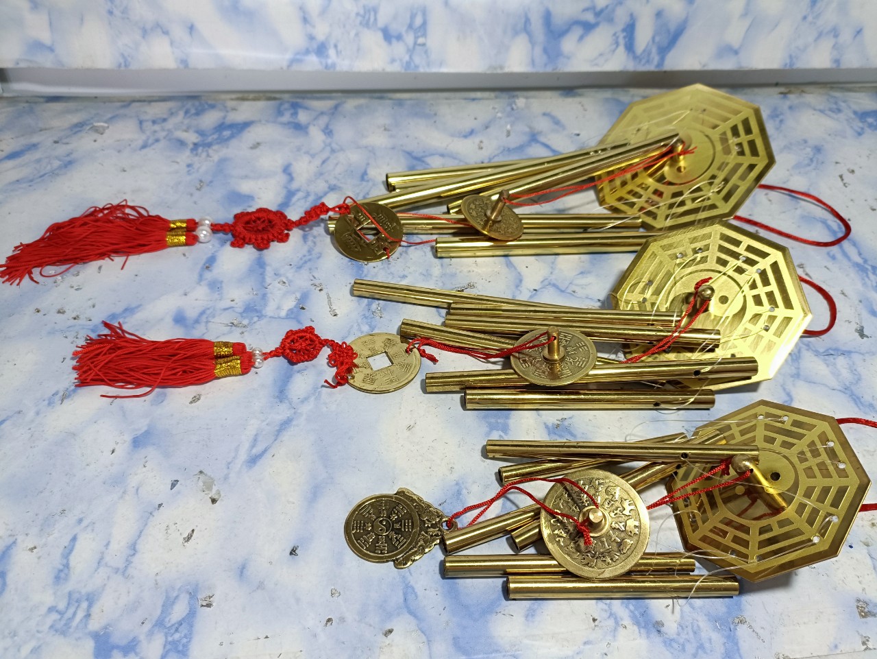 Chuông gió đồng 6 ống thanh vang