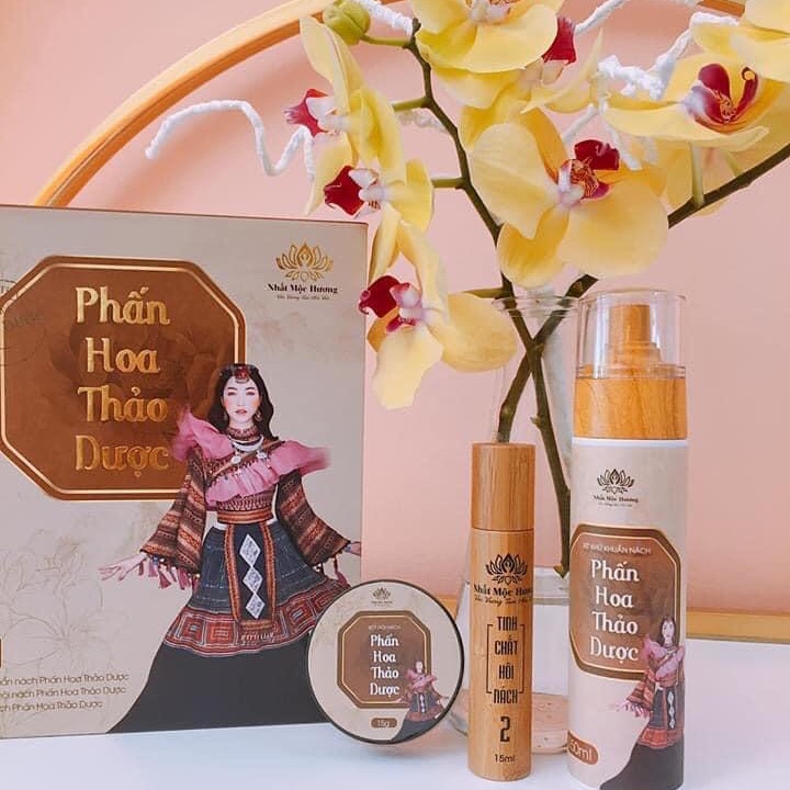 [Sẵn hàng] Phấn hoa thảo dược khỏi hôi nách hôi chân