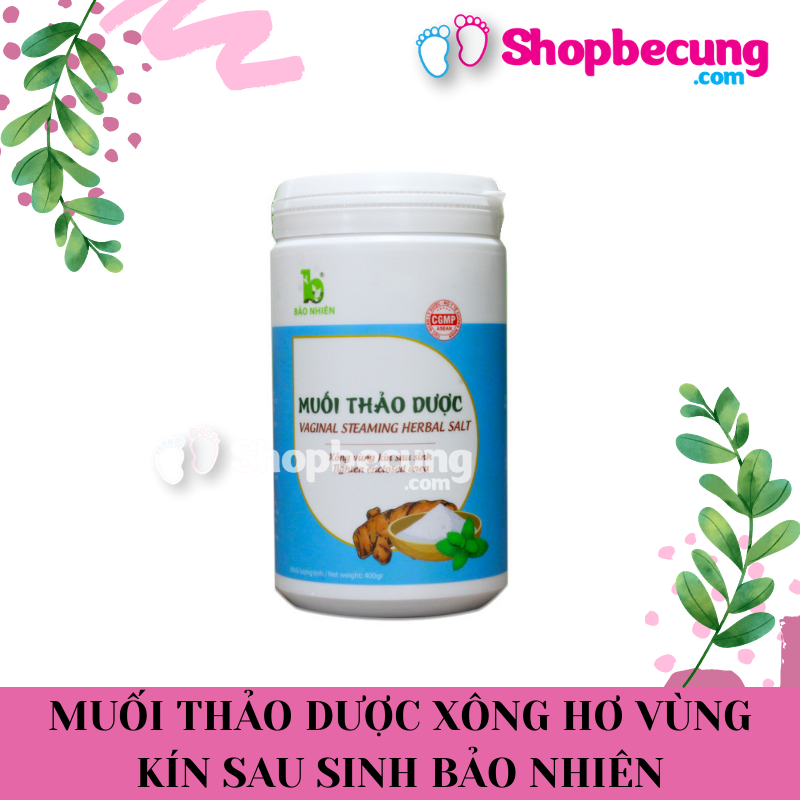 Muối thảo dược xông hơ vùng kín sau sinh bảo nhiên