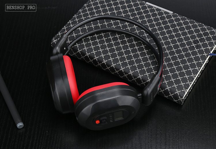 Xả kho tai nghe fm, nghe nhạc gấp gọn cao cấp không dây aiben c-200a )