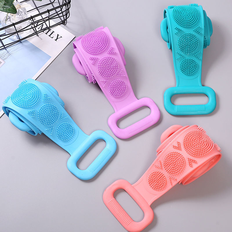 Dây chà lưng 2 mặt bằng silicone có hạt massage