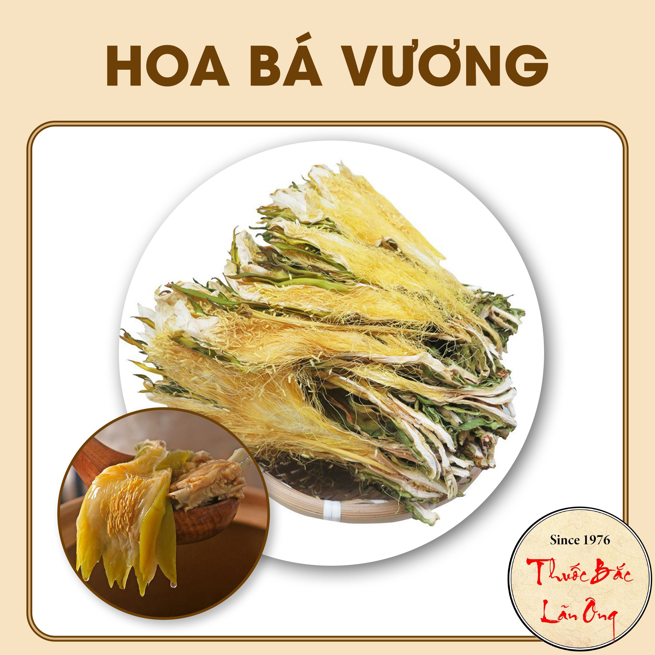 Hoa bá vương khô 500g - thuốc bắc lãn ông