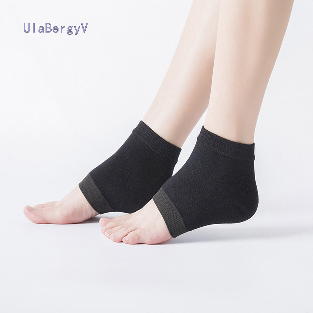 Tất Gel Mềm ULA Bảo Vệ Gót Chân Miếng Đệm Gót Chân Giảm Đau Vớ Giữ Ẩm Chăm Sóc Chân Bộ 2 Chiếc