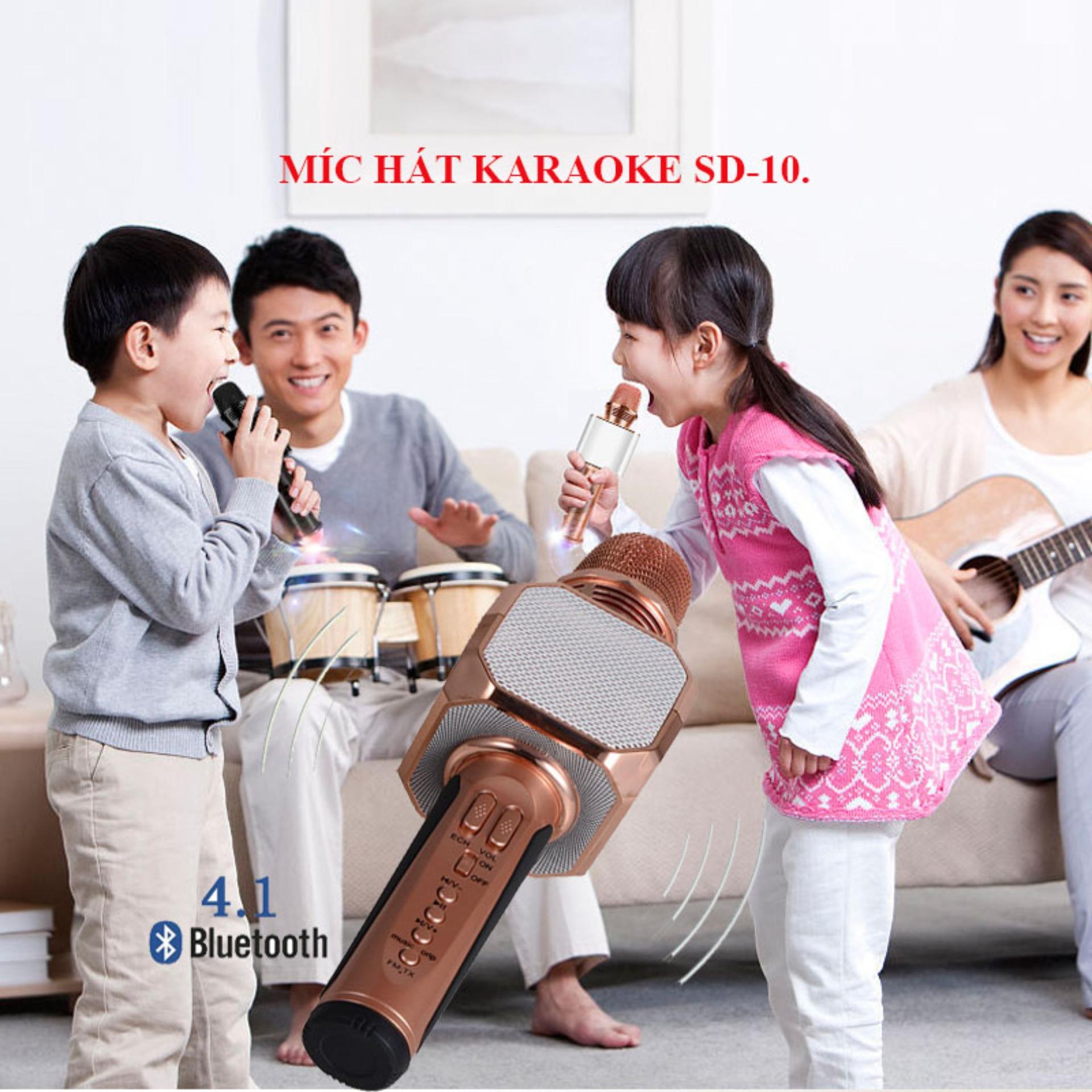 [HCM]Mic Hát Karaoke Tốt  Sd-10 Âm Thanh Trong Vs Sống Động Cho Mọi Giọng Ca.Sale 50%.