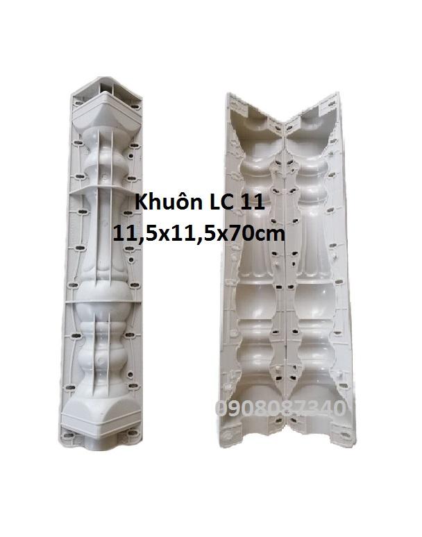 Khuôn trụ lục bình LC11, 03 bộ khuôn nhựa đổ bê tông 11,5x11,5x70cm