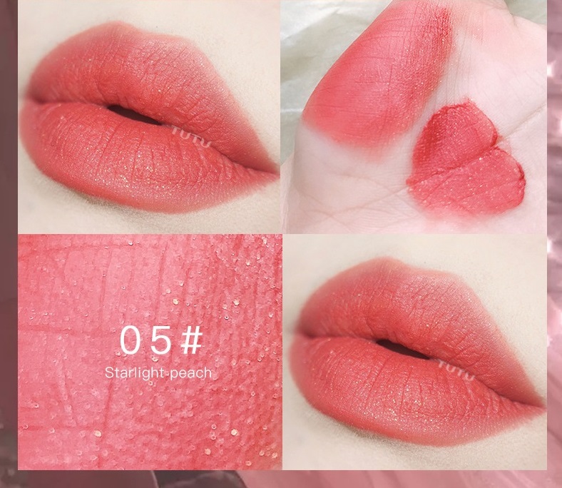 [HCM]Son Kem Lì Mịn Môi TUTU Aroma Fog Matte #405 Stralight Peach