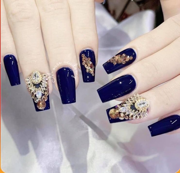 Sơn gel nhật màu xanh coban - sơn gel móng tay nail samsam