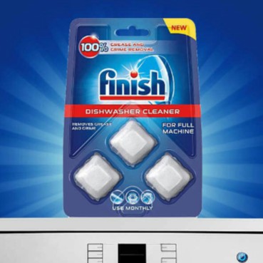 Viên vệ sinh máy rửa bát Finish - vỉ 3 viên
