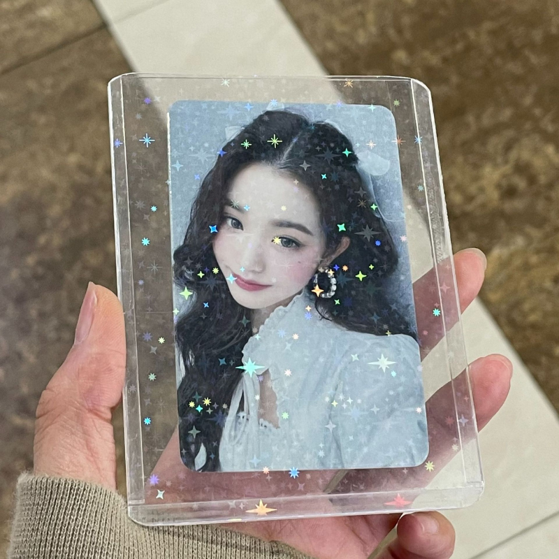 Toploader B8 Holo Bảo vệ ảnh/card idol siêu xinh, Top loader hologram trái tim