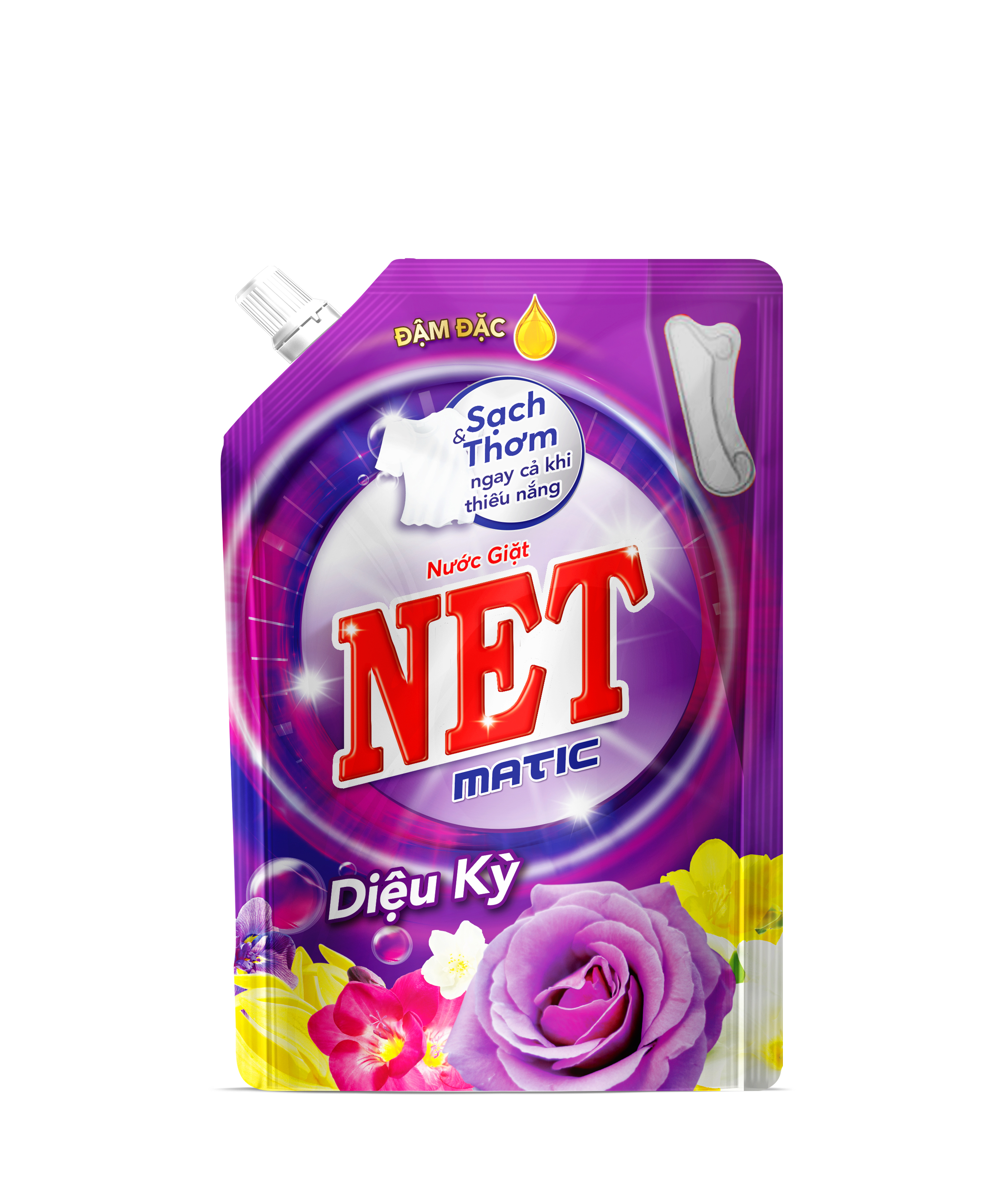 [Chọn loại] Combo 1 Túi Nước giặt NET Matic + 1 Túi Bột giặt NET hương Hoa Nắng Ngát hương 2kg