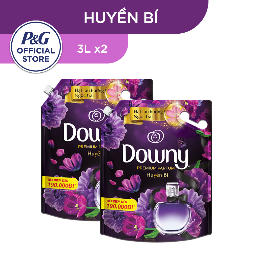 Combo 2 Nước Xả Vải DOWNY Nước Hoa Cao Cấp Hương Huyền Bí 3L x2