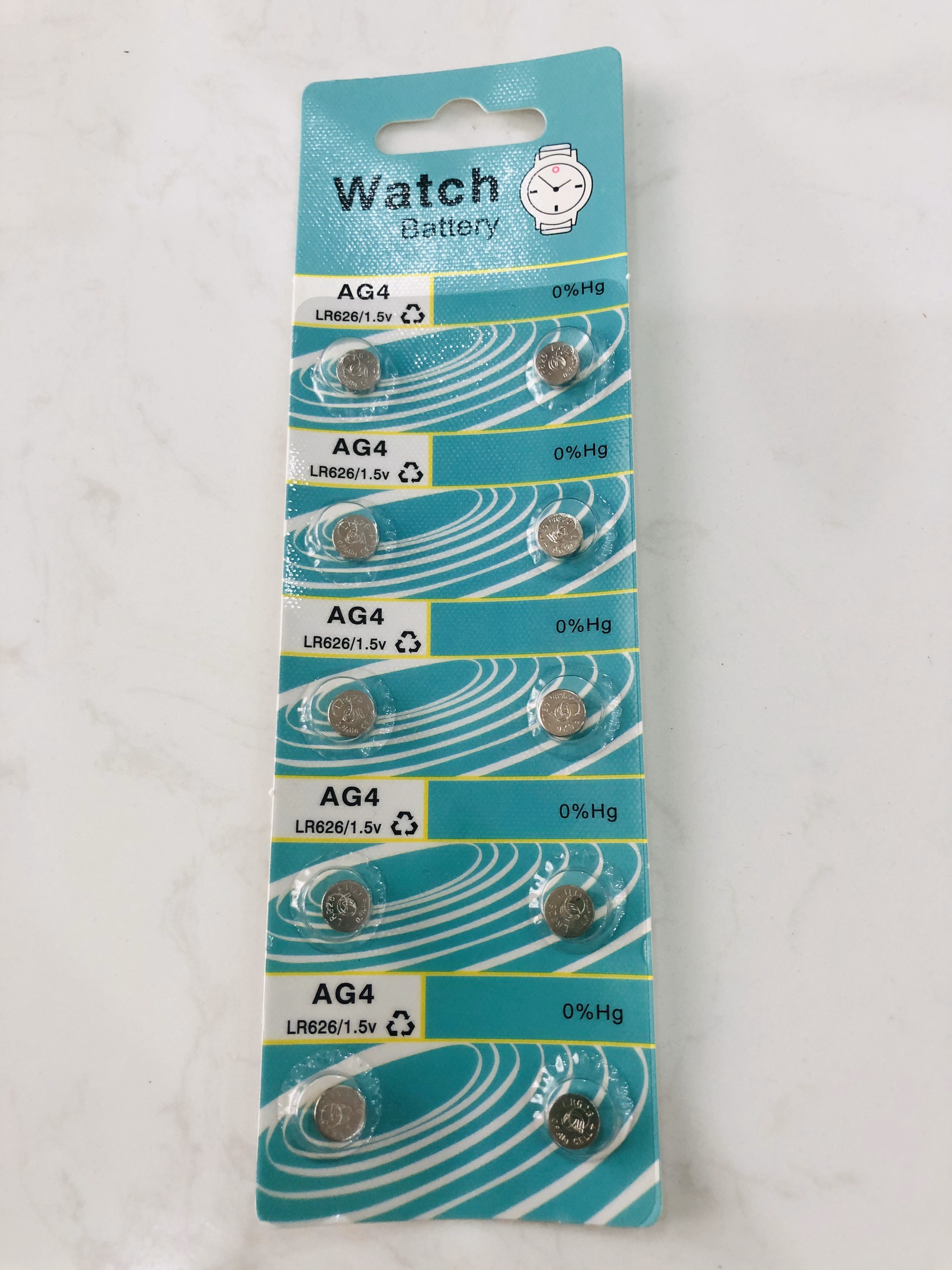 Pin đồng hồ đeo tay 1.5V AG4 LR626 Pin cúc áo Watch Battery (Giá 1 vỉ 10 viên )